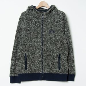 Abercrombie & Fitch アバクロンビー＆フィッチ アバクロ サイズM ジップアップ パーカー フーディ グレー ポリ100％ メンズ カジュアル