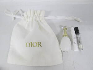 【1025n S13662】 Dior ディオール ミニサイズ 試供品 オードパルファン オードトワレ 3点まとめ ポーチ付き