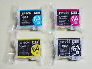 ☆EPSON 純正 PX-5Vプリンター対応 インクカートリッジ ICVM64・ICY64・ICMB64・ICC64 計4色セット 送料185円☆