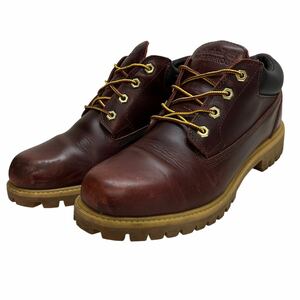 H173 Timberland ティンバーランド メンズ ワークブーツ US9W 27cm ブラウン ブラック レザー 本革