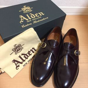 【未使用】オールデン コードバン　モンクストラップ　Alden