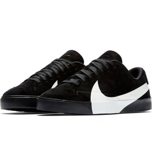 24cm●ナイキ ブレザー シティ ロー 黒 白 スニーカー NIKE W BLAZER CITY LOW LX av2253-001 ロゴ スウォッシュ