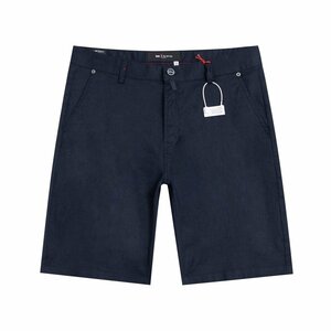 KITON キトン メンズ ショートパンツ リネン　ハーフパンツ スラックス M ネイビー ボトムス ズボン ショーツ 麻綿 ビジネス フォマール