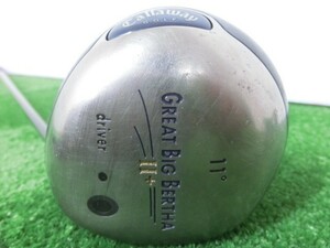 ♪Callaway キャロウェイ GREAT BIG BERTHA Ⅱ＋ 1W ドライバー 11° /純正 シャフト JV 60 FLEX-R G2504♪