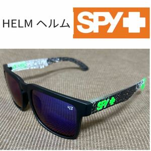 スパイ SPY サングラス　HELM ヘルム 新品、即決、送料無料　※ブラック×ライムグリーン