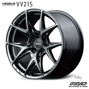 送料無料 レイズ VERSUS VV21S (YNJ) 8J-18 +45 5H-100 (18インチ) 5H100 8J+45【1本単品 新品】