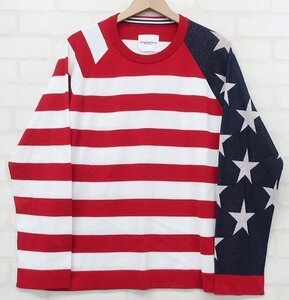 3T6771■未使用品 The Soloist 19ss sk.0001ss19 Star&Stripes Sweater ソロイスト ニット セーター