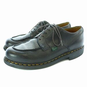 パラブーツ Paraboot CHAMBORD レースアップシューズ ビジネスシューズ Uチップ レザー 7 25.5cm 黒 ブラック 32183