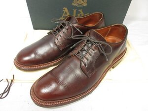 超美品 【ALDEN オールデン】 29364F カーフレザー プレーントゥ 外羽根 シューズ 紳士靴 (メンズ) size7D ブラウン系 □30MZA6633□