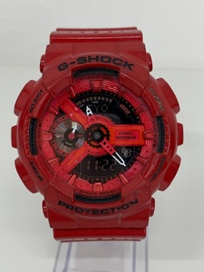 CASIO カシオ G-SHOCK Gショック GA-110LPA 赤 クォーツ QZ 腕時計 【中古】 GIY48449