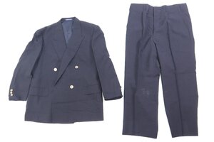 Brioni ブリオーニ × DAIMARU 大丸 セットアップ スーツ ジャケット スラックス オーダー メンズ ダブル スーツ 黒 ブラック 3569-KS