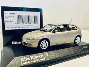 1/43 Minichamps Alfa Romeo アルファロメオ 147 2005 Beige metallic