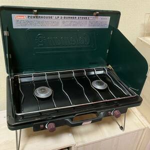 1回使用 美品 コールマン パワーハウスLP2-バーナーストーブⅡ POWERHOUSE STOVE コールマンツーバーナー