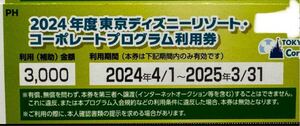 コーポレートプログラム利用券 チケット 東京ディズニーリゾート