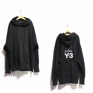 希少【Yohji Yamamoto adidas Y-3】STKD HOODIE/プルオーバー/ロゴ スウェット パーカー/ヨウジヤマモト アディダス ワイスリー