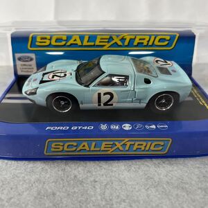 ◆SCALEXTRIC◆ Ford GT40 1966 Le Mans Rindt/Ireland No.12 C3533 スロットカー スケーレックストリック 