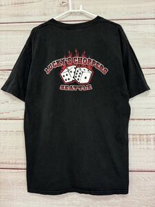 LuckysChoppers 古着　Tシャツ　ギルダン　両面プリント　シアトル