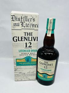  ◎1円◎ GLENLIVET グレンリベット12年 ライセンスド ドラム シングルモルト 箱入 700ml48% ※ 同梱不可co⑥