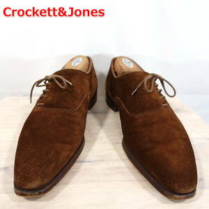 【良品】クロケットアンドジョーンズ　サイドシュースエードシューズ　ハンドグレード　FONTWELL　Crockett&Jones　ＵＫ８Ｄ　JP26.5相当