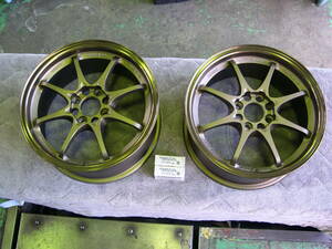 RAYS レイズ VOLKRACING CE28N 15×7.0JJ +35 4H P.C.D.100　ブロンズ　２枚