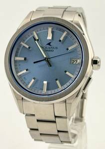「カシオ　1円～」　「CASIO」　OCW-T200S-2AJF　オシアナス　デイト　ソーラー　腕時計　稼働　メンズ　L010570