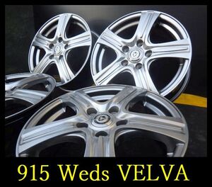 【915】T011024▲Weds VERVA ▲16x6.5J 5穴 PCD114.3 +53 4本 ノア ヴォクシー エスクァイア ステップワゴン ストリームなど