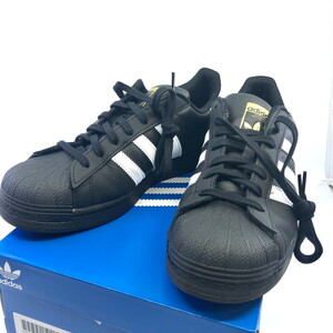 ADIDAS アディダス 28.5cm SUPERSTAR スーパースター EG4959 GVS47 ブラック × ホワイト オリジナルス ローカットスニーカー(Y0427_3)