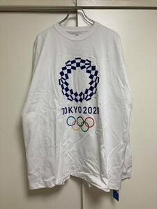 新品未使用 タグ付き TOKYO 2020 OFFICIAL LICENSED PRODUCT ヘビーウェイト ロングスリーブ Tシャツ XL ピクトグラム 東京五輪 公式 ロンT