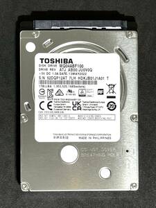 【送料無料】 ★ 1TB ★　TOSHIBA　/　MQ04ABF100　【使用時間：3ｈ】　2022年製　新品同様　2.5インチ 内蔵HDD　7mm厚/SATA　東芝　