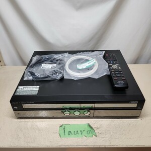 VHS対応DVD・HDDレコーダー SHARP DV-ACV52 ギヤ交換品 純正リモコン ビデオ