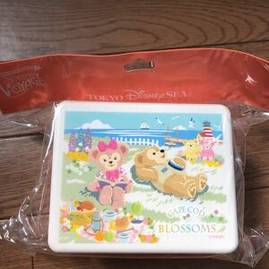 ★新品 ダッフィ 折畳 サンドイッチケース ピクニック お弁当箱 ディズニーシー 2014 TDS オレンジティー＆シュガー スプリングヴォヤッジ