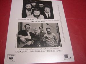 【稀少】公式プロモフォト 大判写真 ダブリナーズ クランシー・ブラザーズ DUBLINERS CLANCY BROTHERS COLUMBIA OFFICIAL PROMO PHOTO