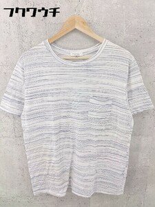 ◇ BEAUTY&YOUTH UNITED ARROWS ボーダー 半袖 Tシャツ カットソー サイズM ホワイト メンズ