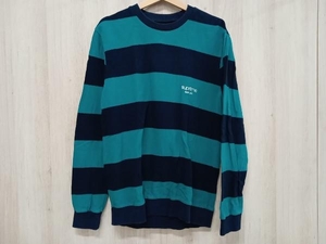 Supreme/シュプリーム/StripedPiqueCrewneck/16SS/ロンT/長袖シャツ/メンズ/Mサイズ/グリーン/ネイビー/ボーダー