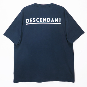 DESCENDANT ディセンダント 24SS OTL ORGANIC COTTON SS 241ATDS-CSM04 ショートスリーブ Tシャツ カットソー 半袖 ネイビー Sepk