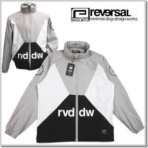 リバーサル reversal COLOR BLOCK BACKYARD JACKET rv24aw305-GRAY-L パターン切替ジャケット ブルゾン 格闘技