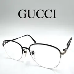 GUCCI グッチ メガネ 度入り GG-3032 サイドロゴ ハーフリム