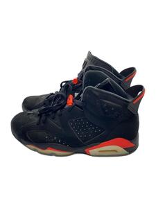 NIKE◆AIR JORDAN 6 RETRO/エアジョーダンレトロ/ブラック/384664-060/28cm/BLK/レサ//