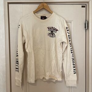 VANSON 長袖Tシャツ クリーム色 M