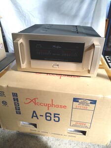 【音響機材】Accuphase A-65■ アキュフェーズ ステレオパワーアンプ 現状品 中古美品 保証 GPN-24120403