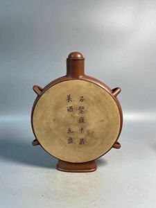 旧家蔵出 清時代 朱泥 紫泥 急須 唐物 時代物 茶壷 煎茶道具 中国宜興 紫砂 白泥 中国美術 中国古玩 中国茶器