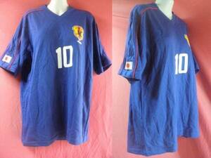 ＵＳＥＤ JFA OFFICIAL Ｔ-シャツ サイズＬ 紺色