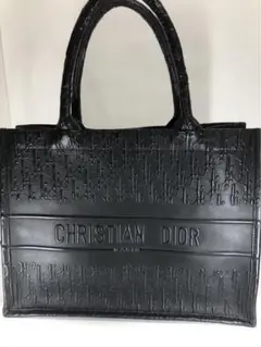 Dior ディオール ブックトート ラージ ブラック レザー トートバッグ