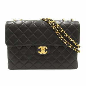 シャネル デカマトラッセ チェーンショルダー ブランドオフ CHANEL ラムスキン（羊革） ショルダーバッグ ラムスキン 中古 レディース