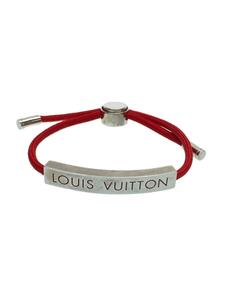 LOUIS VUITTON◆ブレスレット・スペースLV_RED/ナイロン/RED/レディース