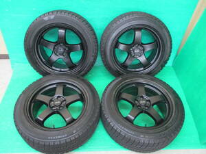 BRIDGESTONE アイスパートナー2 215/55R17 Kincheis【17×7.5J+45 5H-100】埼玉県発 4本set SG系フォレスター BP系レガシィ アウトバック