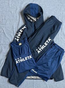 ATHLETA 秋冬NEWMODEL 新品未使用 ウインドウォームジャケット・ウインドウォームパンツサッカートレーニングウェア４セット