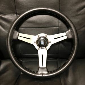 １円スタート 【FET】NARDI CLASSIC ・ナルディクラシック ・レザーステアリング ・当時物 ・旧車 