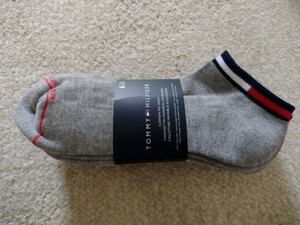 USA購入 TOMMY HILFIGER トミーヒルフィガー ショート ソックス 6足 グレー ホワイト ブラック 新品未使用