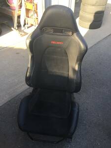 ◆P228-1◆RECARO◆レカロ◆ハーフレザ－シ－ト◆ランサ－エボリュ－ション9◆ランエボ9◆右側◆RH◆倉庫整理品◆中古品◆